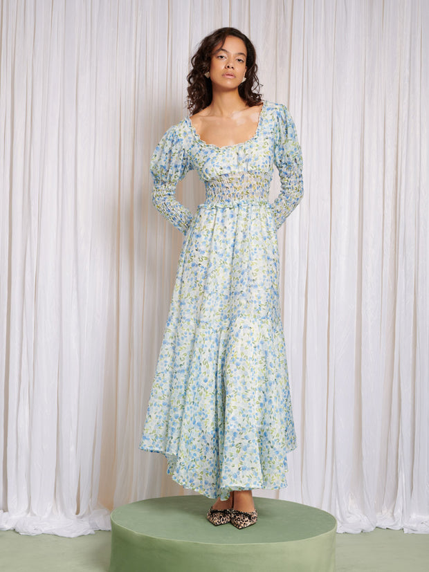 sister jane green floral dress Dream Sister Jane floral jacquard midi dress in green and lilac