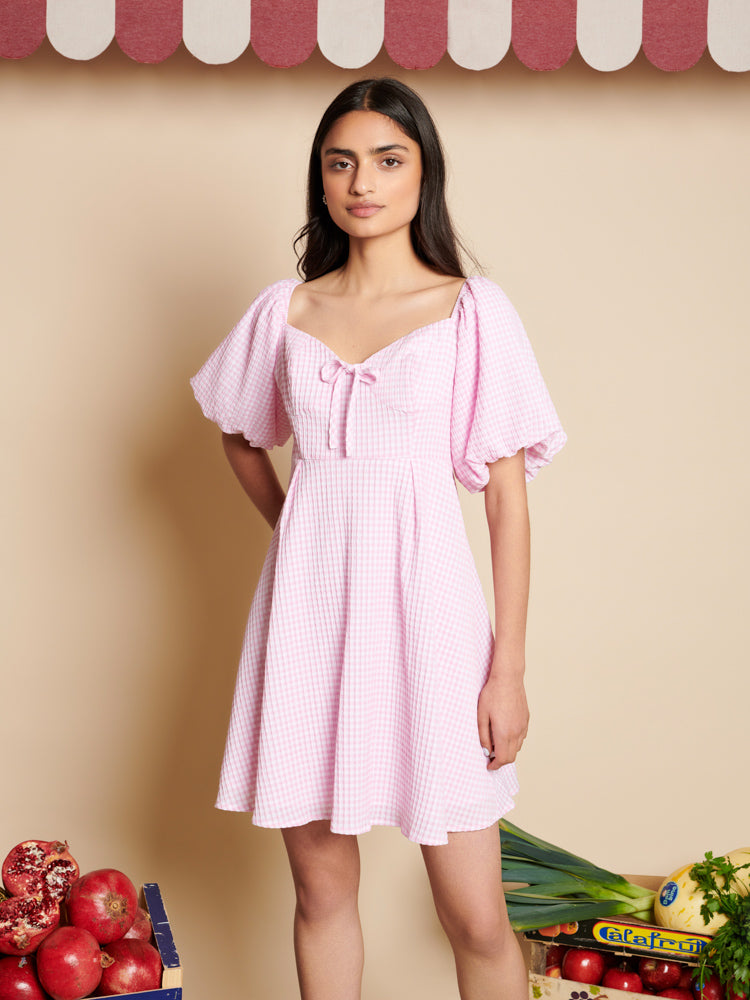 【英国発Sister Jane】Nevada gingham seersucker mini dress Nevada Gingham Mini Dress – Sister Jane