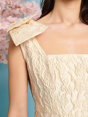 Eden Blossom Jacquard Mini Dress