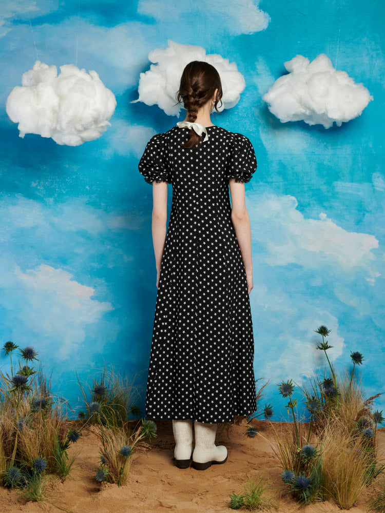 ワンピース sister jane Mountain Song Jacquard Dress Sonora Star Midi Dress – Sister Jane