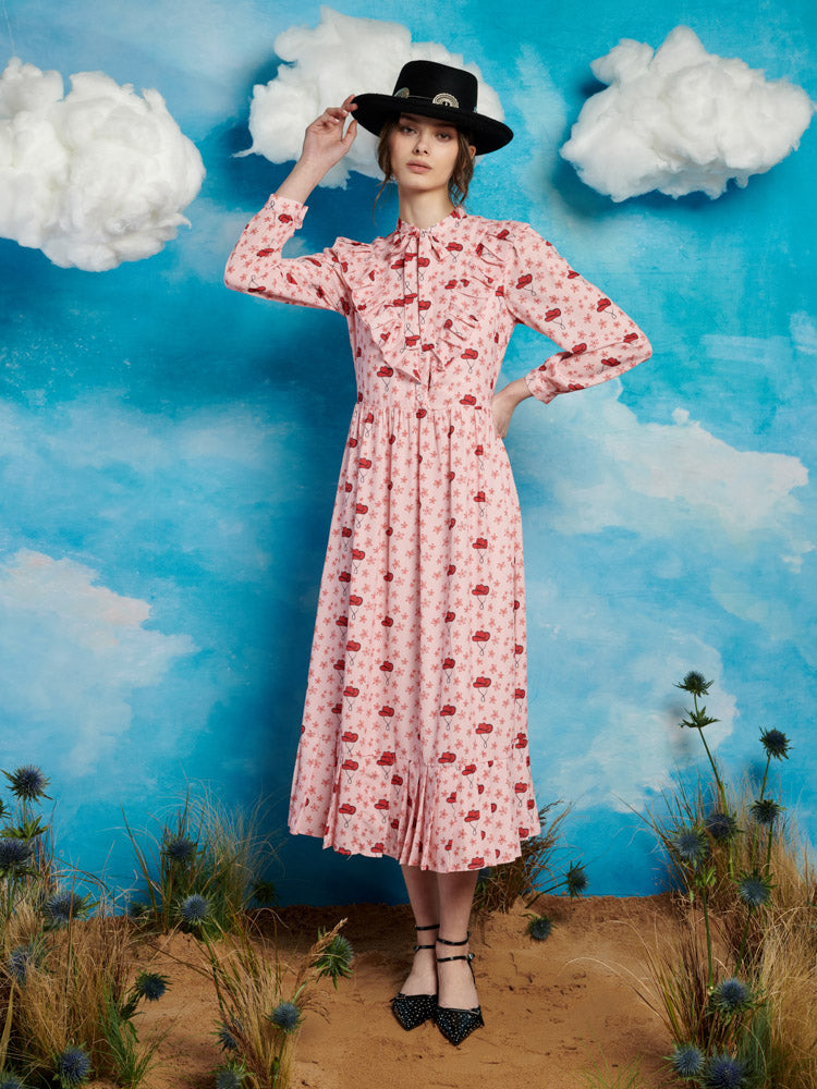 Cowgirl Print Midi Dress Sister Jane