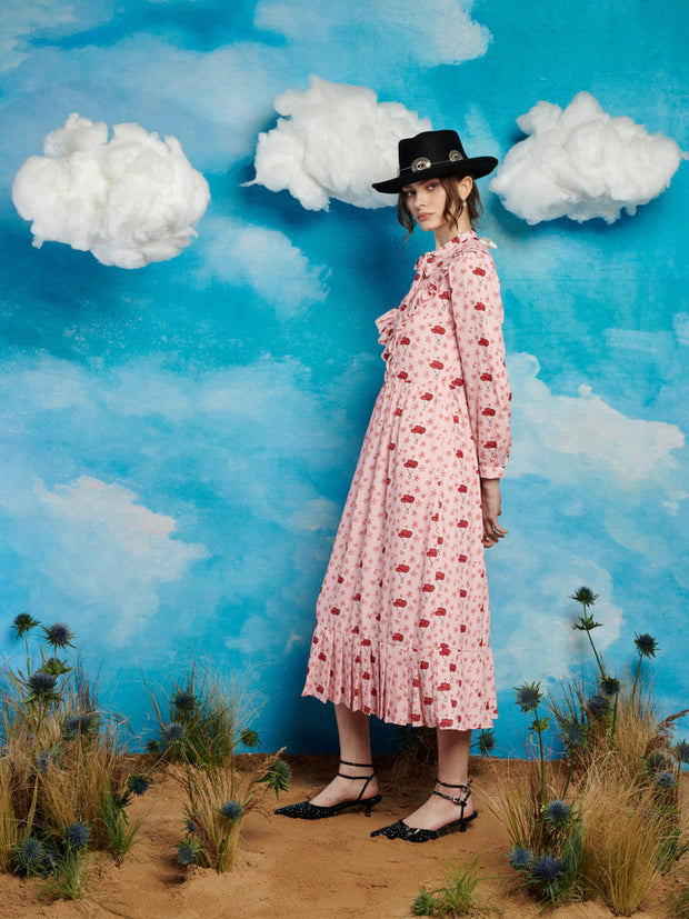 Cowgirl Print Midi Dress