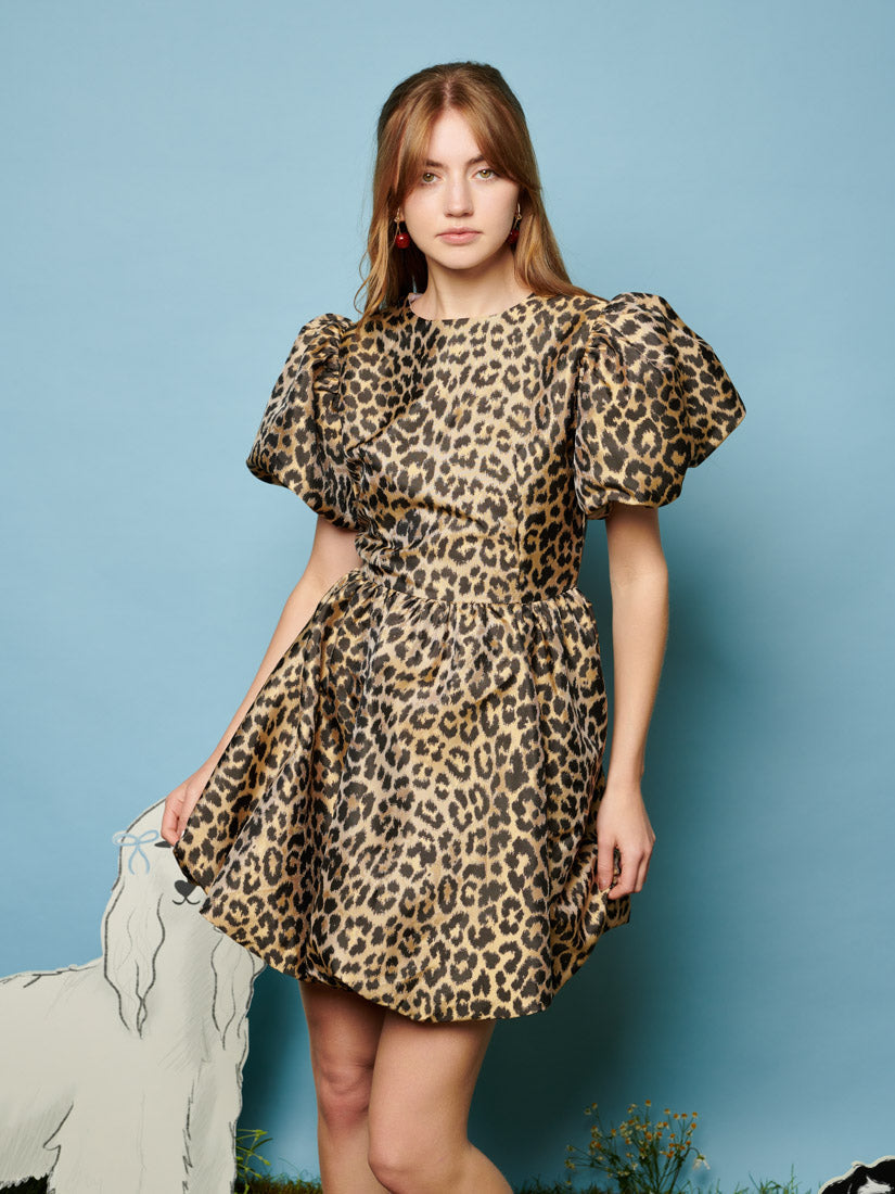 Lola Leopard Jacquard Dress – Sister Jane