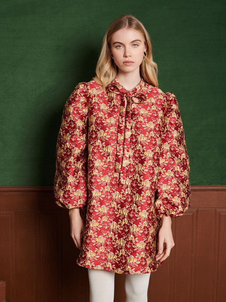 ワンピース sister jane Adella Jacquard Midi Dress sister jane》Adella Jacquard Midi Dress | épine