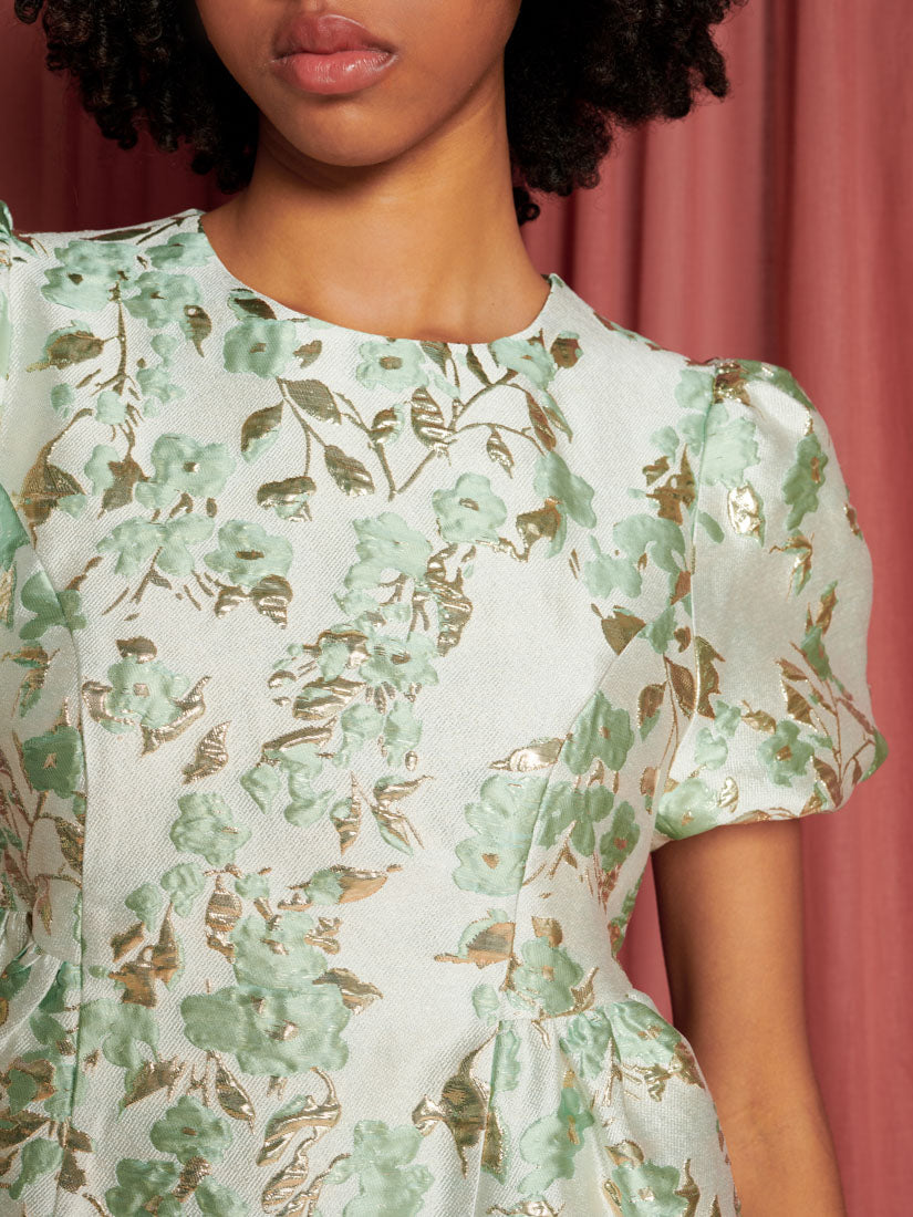 【SISTER JANE】Eider ジャガード 花柄 フローラル ミニドレス Sister Jane◇Eider ジャガード フローラル ミニドレス