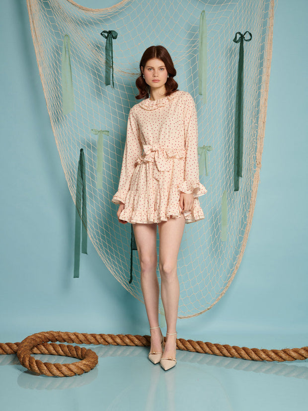 sister jane confetti tweed mini dress DREAM Sparkle Storm Tweed Mini Dress Old Gold / L