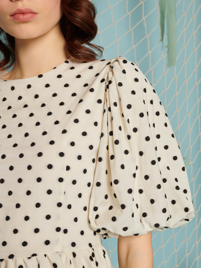 【sister jane】Hali ポルカドット ミニ ドレス Hali Polka Dot Mini Dress – Sister Jane