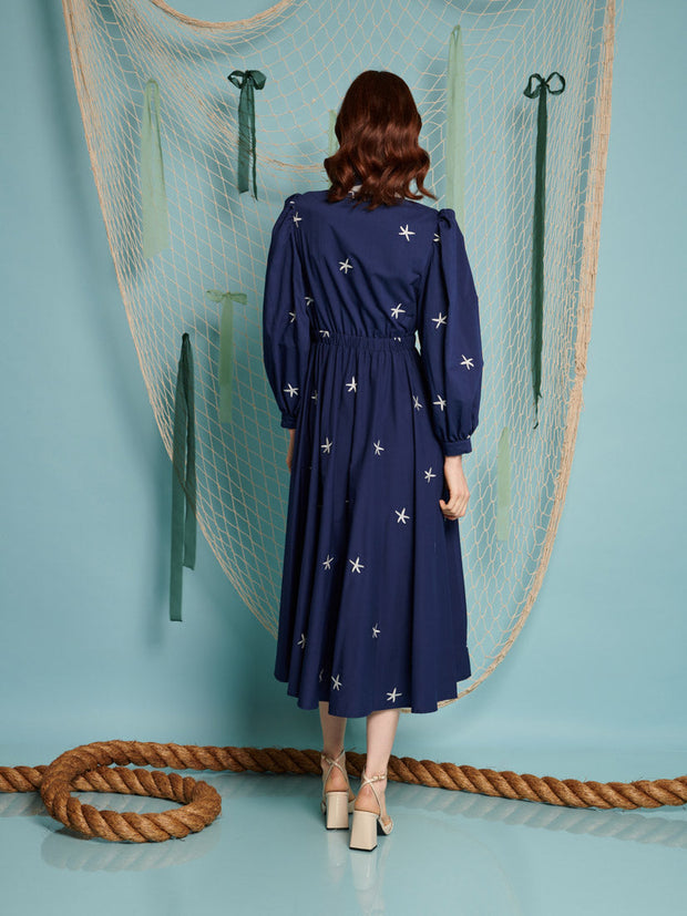 Ocean Star Embroidered Dress