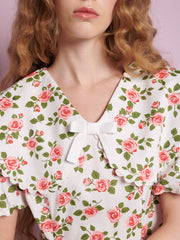 Wild Rose Mini Dress Rose & White / Z