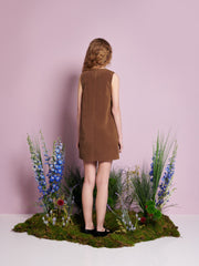Budding Jewel Mini Dress Chocolate Brown / Z