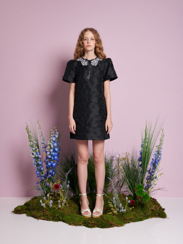 Bluebell Jacquard Mini Dress