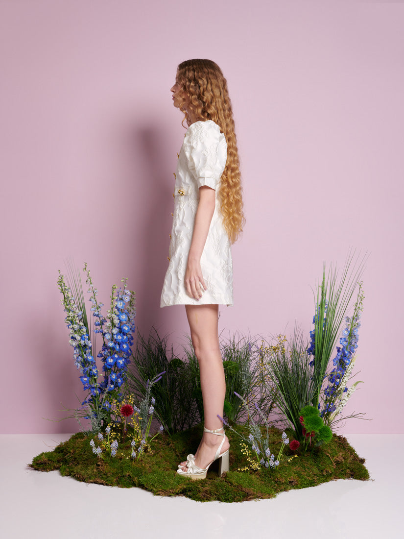 【Sister Jane】Anemone Jacquard Mini Dress 花柄 ジャカード Anemone Jacquard Mini Dress – Sister Jane