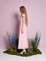 Primrose Ruffle Maxi Dress Baby Pink / Z