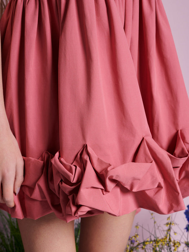 Magnolia Ruffle Mini Dress Raspberry Pink / Z