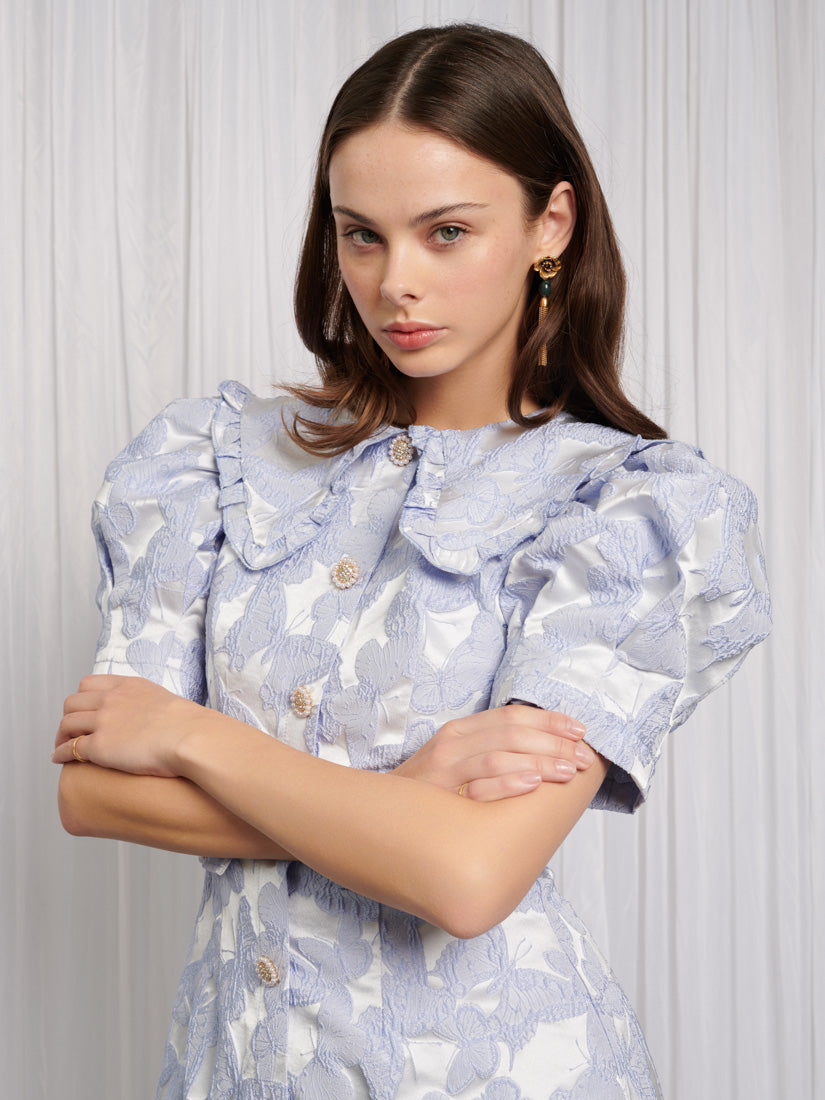 限定【Sister Jane】Lacewing バタフライ ボタン ミニ ドレス Lacewing Mini Dress – Sister Jane