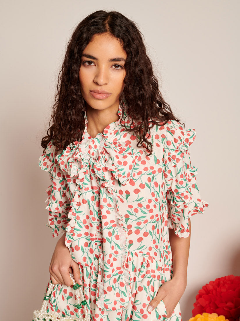 【sister jane】Cerise チェリー プリント ミニ ドレス Cerise Mini Print Dress – Sister Jane