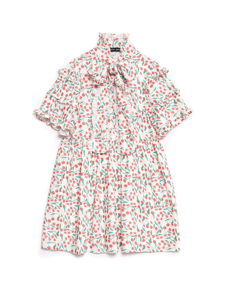 【Sister Jane】La Fiesta Cerise ミニ プリントドレス Cerise Mini Print Dress – Sister Jane