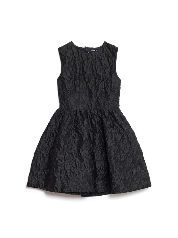 Lucia Jacquard Open Back Mini Dress