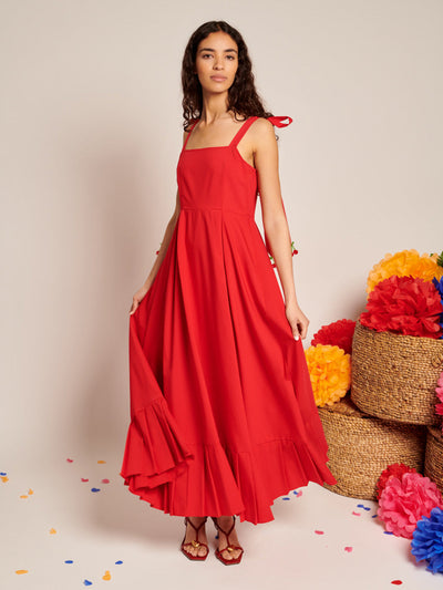 Carmen Maxi Dress Carmin Red / Z