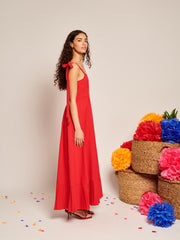 Carmen Maxi Dress Carmin Red / Z