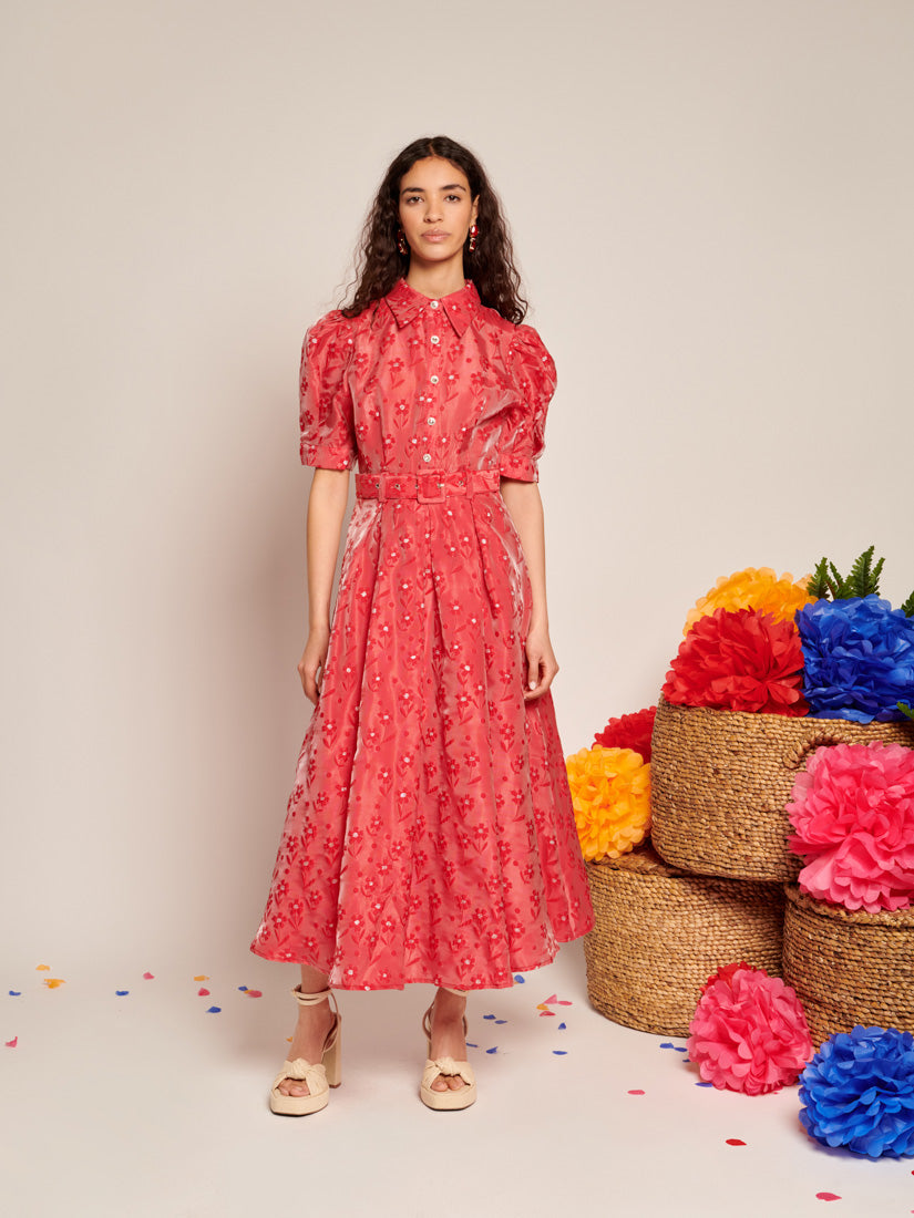 sister jane》Adella Jacquard Midi Dress | épine