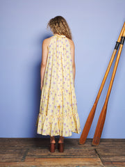 Lake Breeze Floral Midi Dress Pastel Yellow / Z
