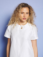 Crystal Clear Taffeta Mini Dress Pearl White / Z