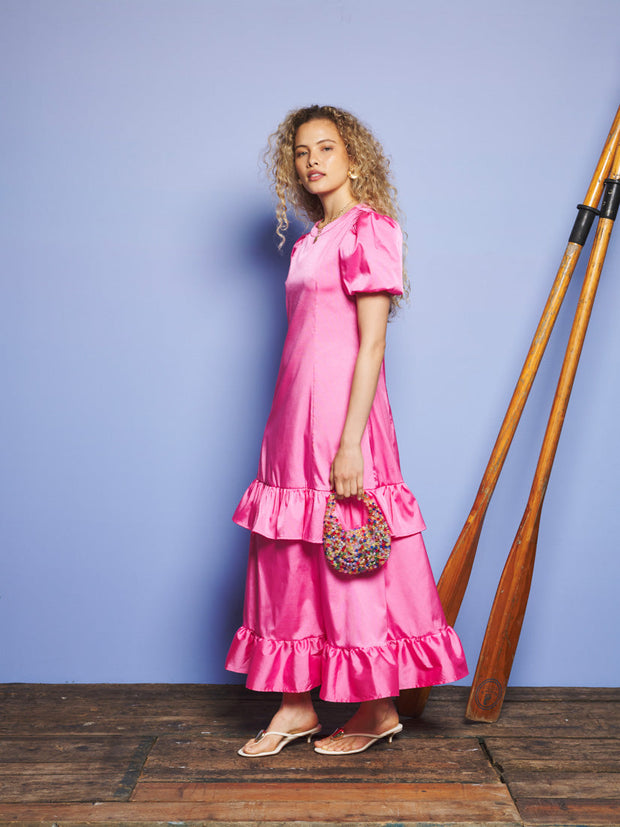 Sun Dappled Maxi Dress Hot Pink / Z