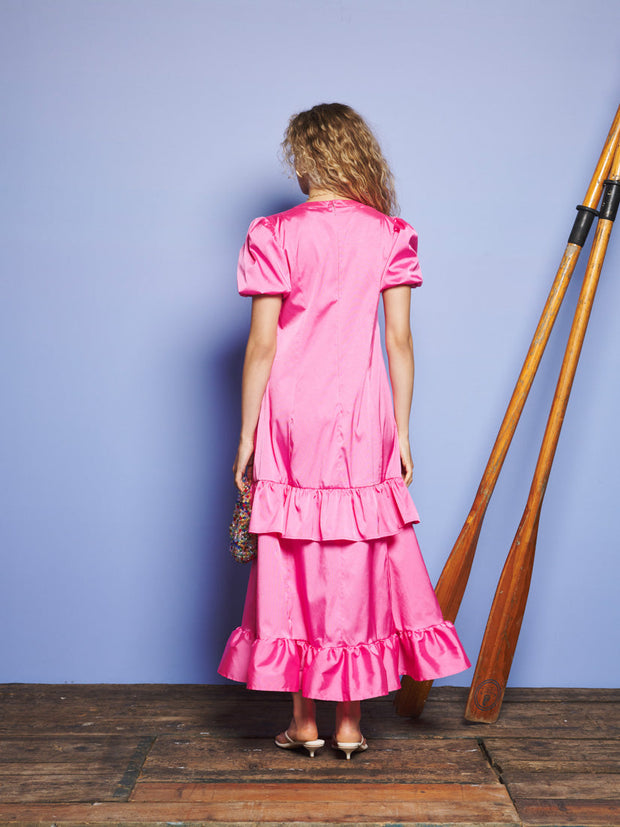 Sun Dappled Maxi Dress Hot Pink / Z