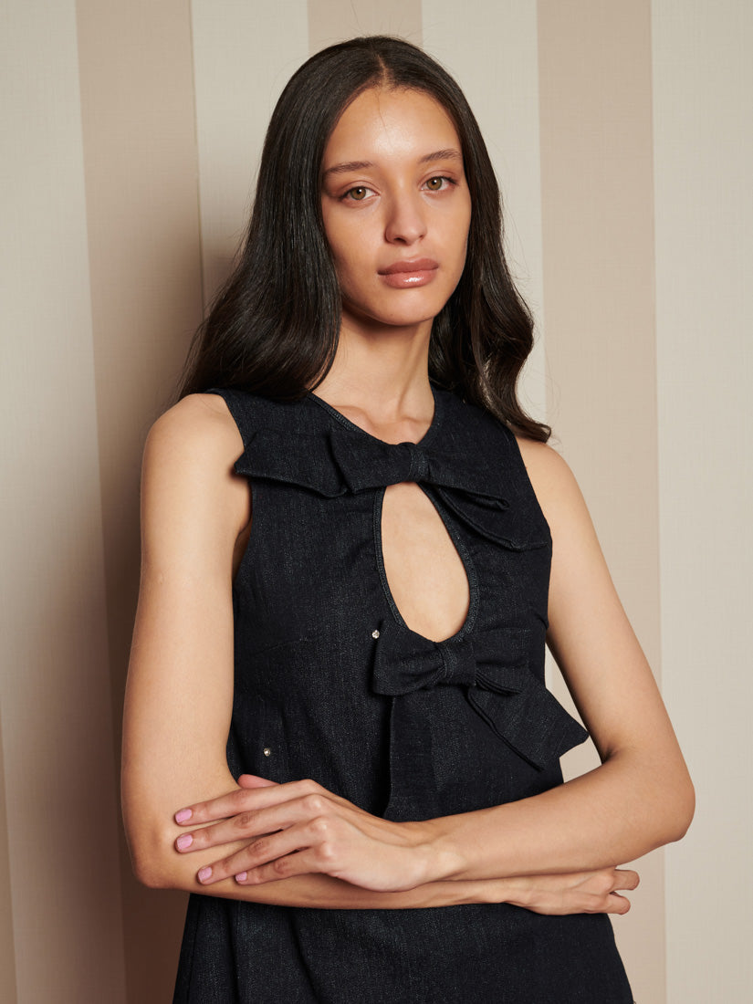ワンピース sister jane si Curio Denim Mini Dress Curio Denim Mini Dress – Sister Jane