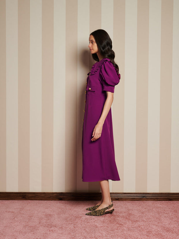 Spice Jar Midi Dress Prune Purple / Z