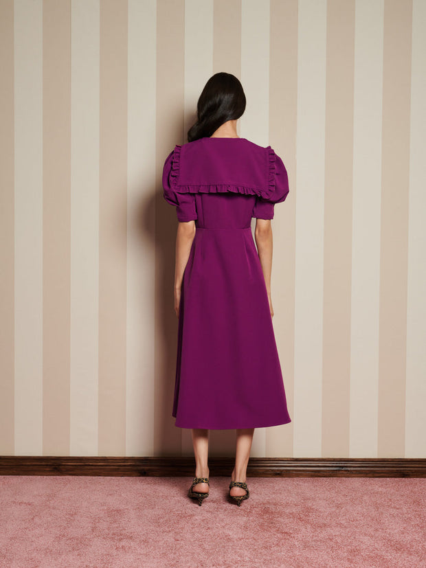 Spice Jar Midi Dress Prune Purple / Z