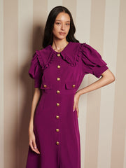 Spice Jar Midi Dress Prune Purple / Z
