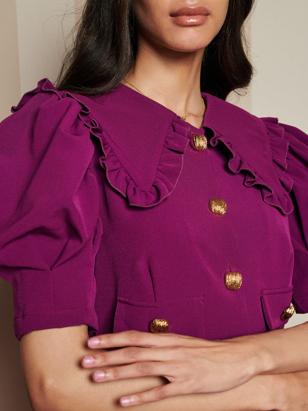 Spice Jar Midi Dress Prune Purple / Z