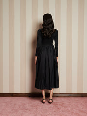 Forever Framed Midi Dress Pitch Black / Z