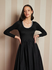 Forever Framed Midi Dress Pitch Black / Z