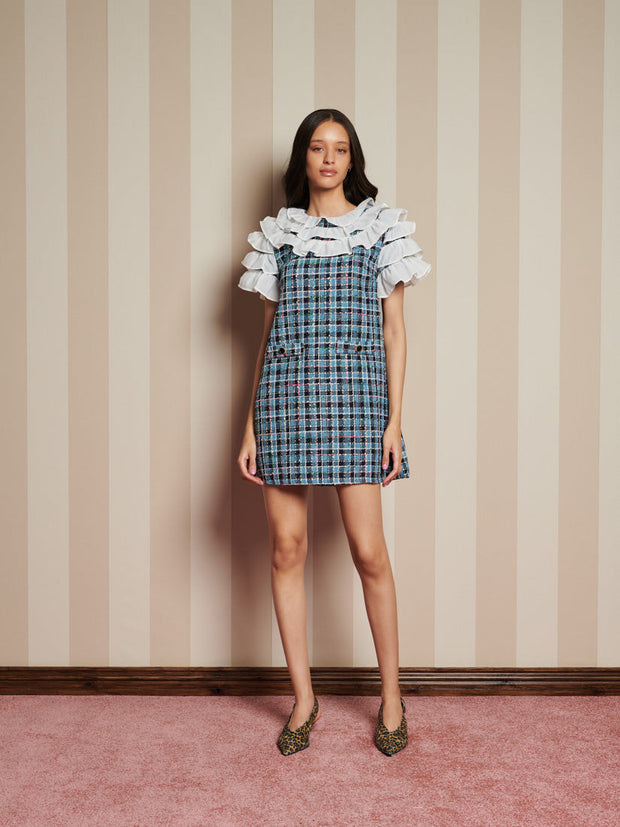 Chamber Tweed Check Mini Dress