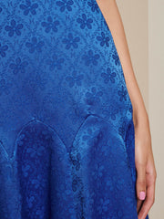 Oriel Jacquard Midi Dress Cobalt Blue / Z