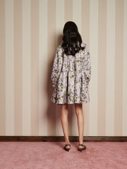 Alcove Tapestry Mini Dress Lavendar, Floral Green / Z