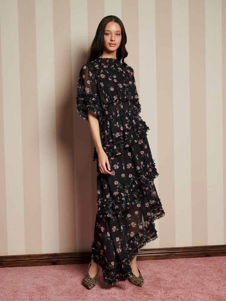 sister jane rose tiered dress 刺繍 sister jane rose tiered dress 刺繍 sister jane rose tiered