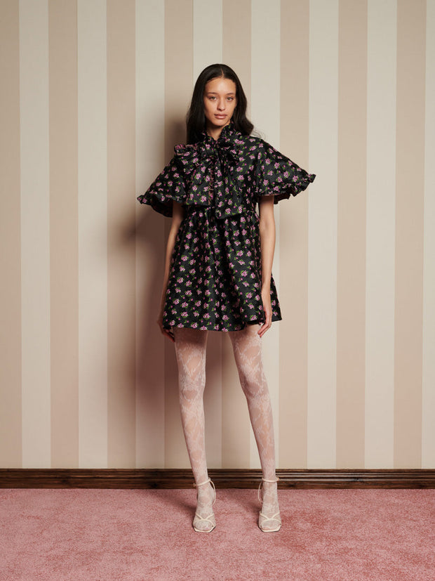Canopy Jacquard Mini Dress