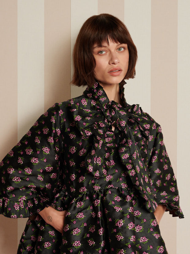Canopy Jacquard Mini Dress
