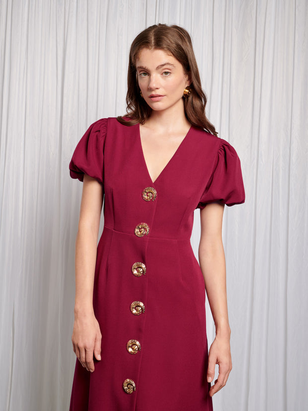 Sandy Swirl Midi Dress
