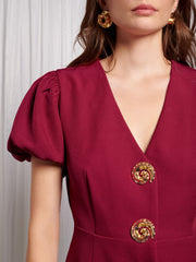 Sandy Swirl Midi Dress