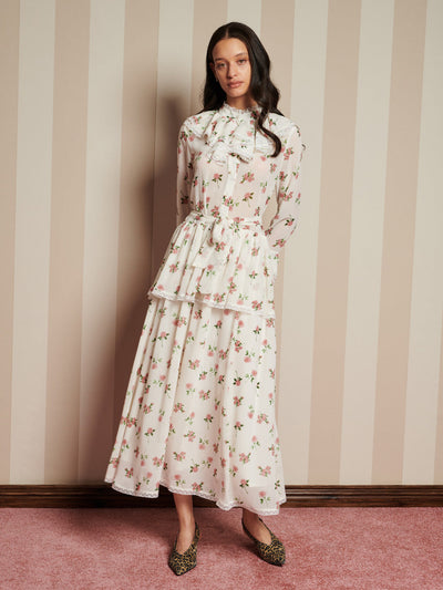 Bay Flora Maxi Dress Vintage Ivory / Z