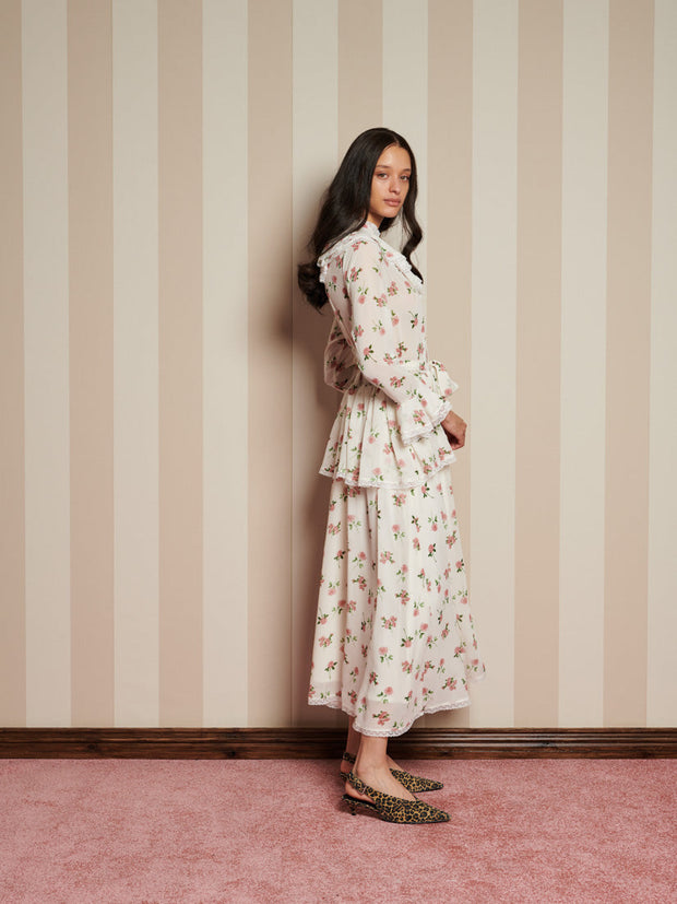 Bay Flora Maxi Dress Vintage Ivory / Z