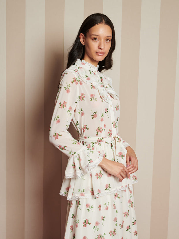 Bay Flora Maxi Dress Vintage Ivory / Z