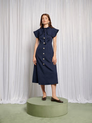 Bibi Bib Collar Midi Dress