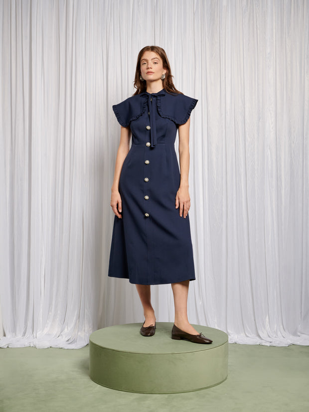 Bibi Bib Collar Midi Dress