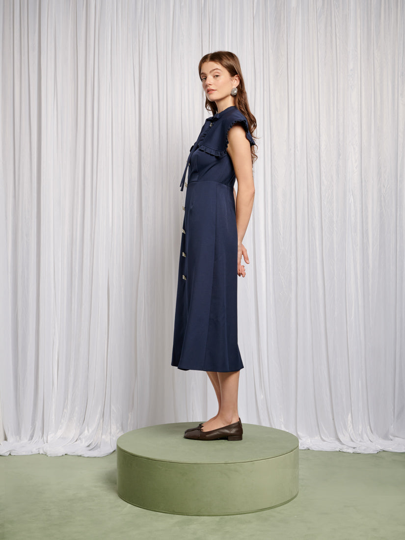 Bibi Bib Collar Midi Dress – Sister Jane